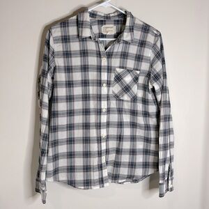 Current/Elliott Plaid Long Sleeve Size 2